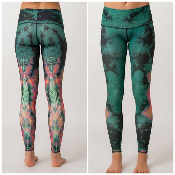 Teeki Size XS Eagle Feather Dream Catcher Leggings - Picture 1 of 9